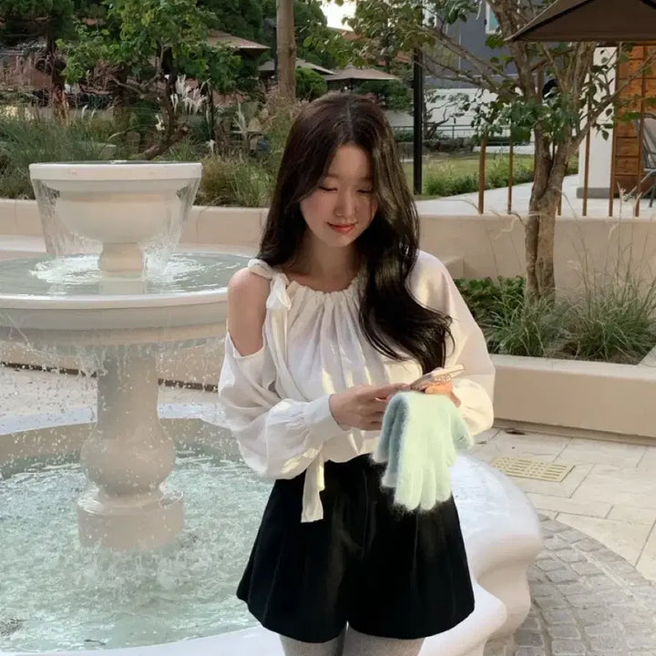 [BUNJANG] 르브아 Elin Blouse - Ivory / [새상품]르브아 Elin blouse 엘린 아이보리