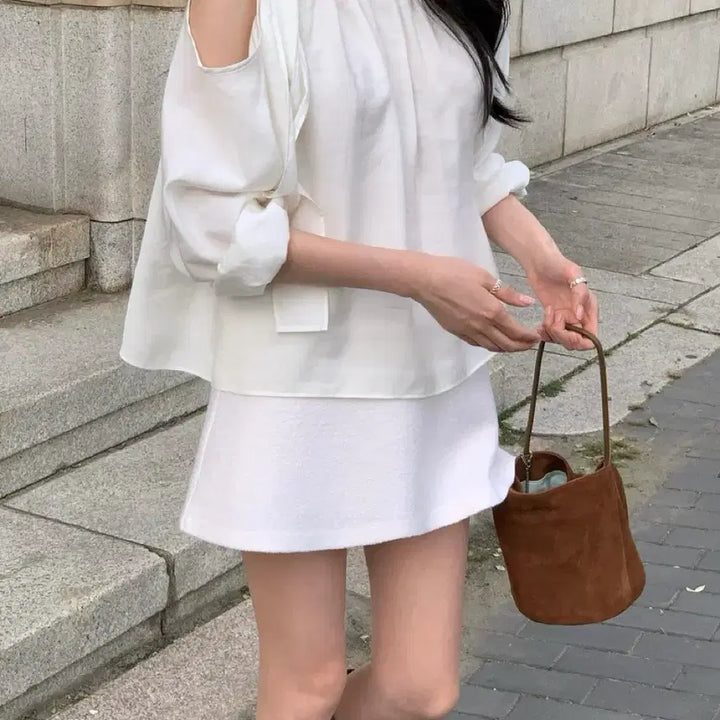 [BUNJANG] 르브아 Elin Blouse - Ivory / [새상품]르브아 Elin blouse 엘린 아이보리