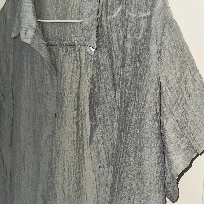 [BUNJANG] Veil Aesop Sheer Shirt Gray / 베일 이솝 시스루 셔츠 그레이