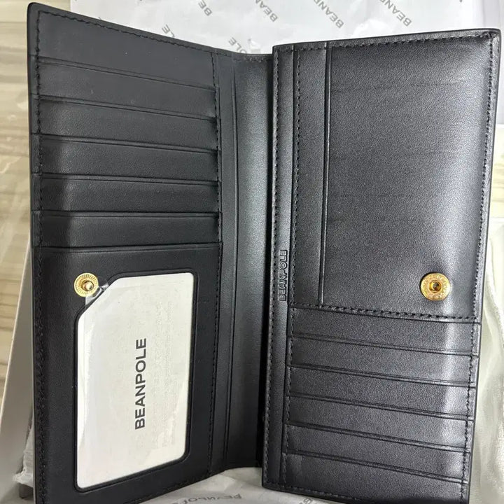 [BUNJANG] Beanpole Lucy Saffiano Long Wallet - Black / 빈폴 루시 사피아노 장지갑 블랙