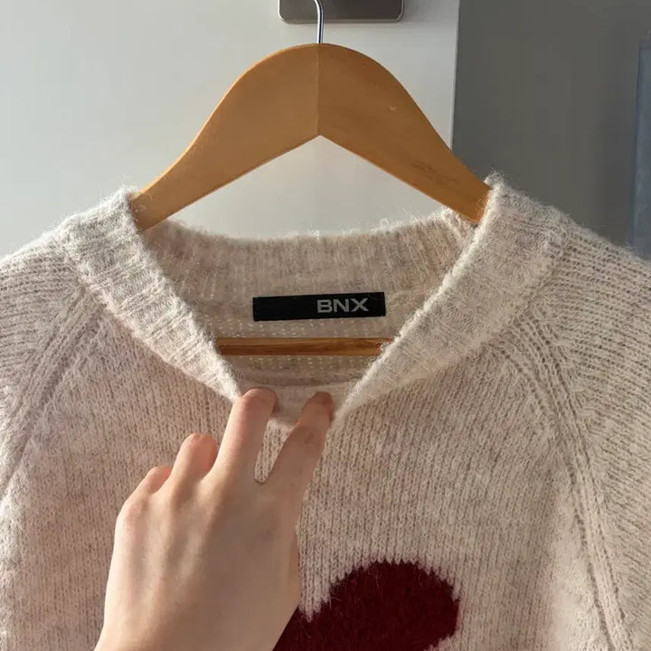 [BUNJANG] Unbranded Big Flower Knit Sweater / 가격포기)니트 빅플라워 여성 니트 베이지 (free)