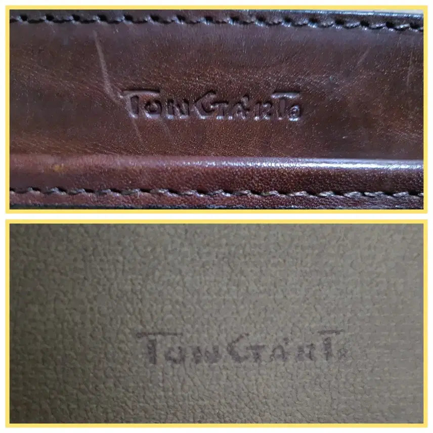 [BUNJANG] Tontart Brown Leather Briefcase / 빈티지 가죽가방 톤가트 브라운 가죽가방 Brief/Laptop Case