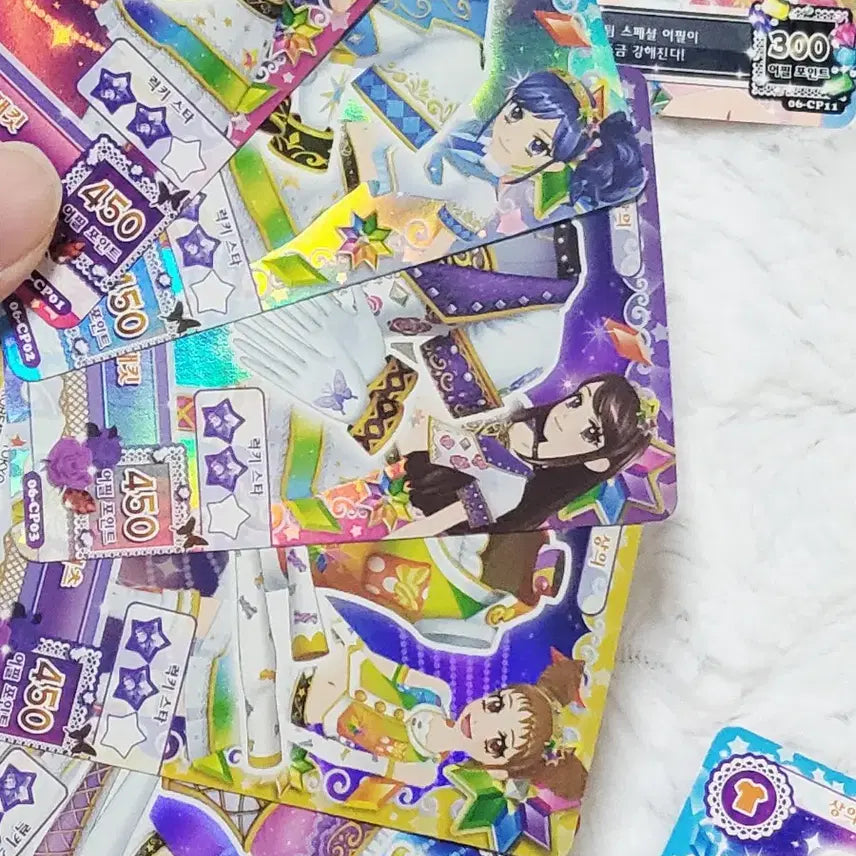 [BUNJANG] Aikatsu! Star Anis Photocard Bundle Set / 아이엠스타 카드 스타아니스 초판 일괄 라임 마린 보라 루나 유리 슈 체리