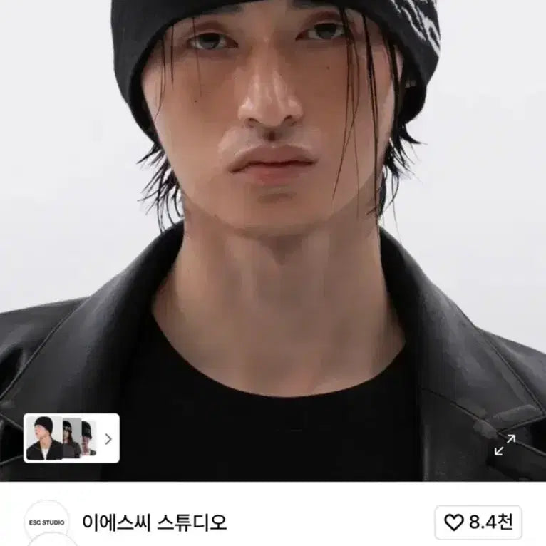 [BUNJANG] ESC STUDIO Rockstern Beanie Black / ESC STUDIO Rockstern beanie 블랙