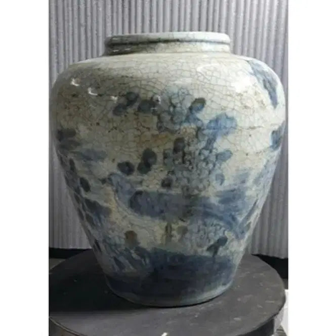 [SOLD OUT] 청화백자 빙렬 화조문 호 도자기 항아리 골동품 수집품 고미술품