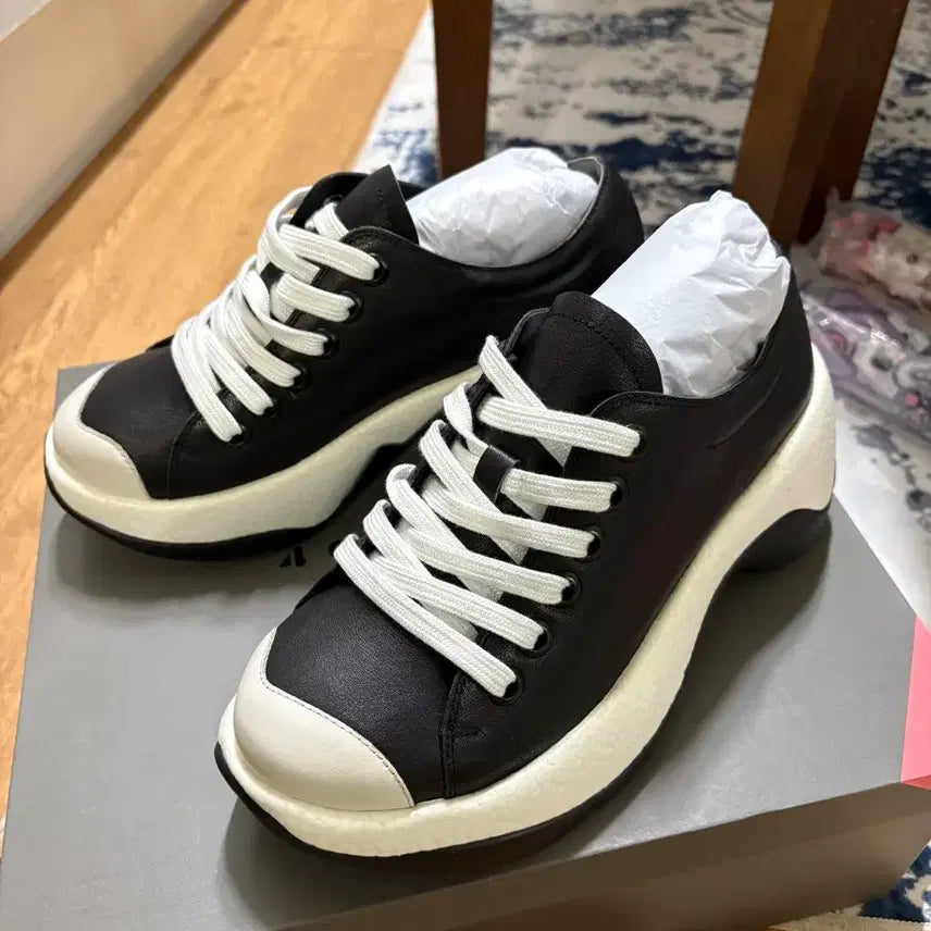 [BUNJANG] 4CCCCEES Real Leather Chunky Sneakers / 포시스 리얼 레더 운동화 새상품
