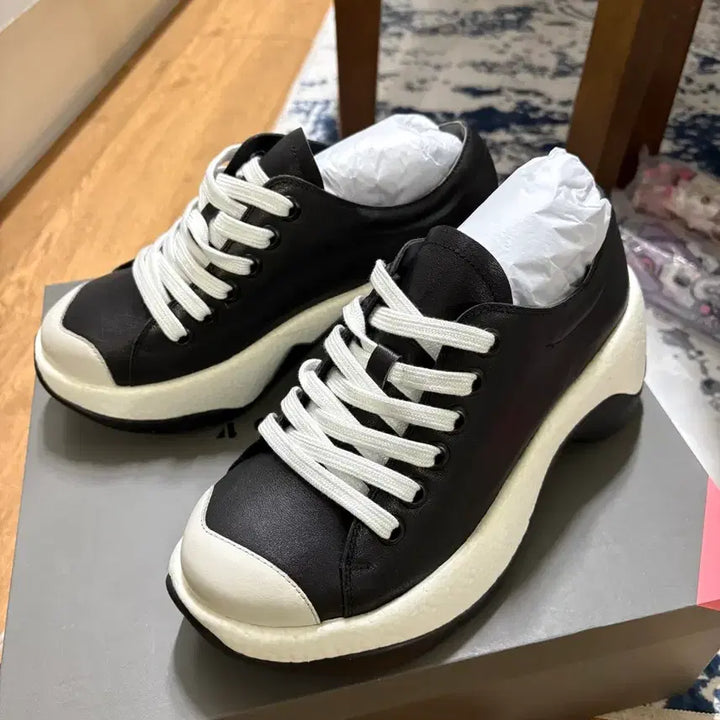 [BUNJANG] 4CCCCEES Real Leather Chunky Sneakers / 포시스 리얼 레더 운동화 새상품