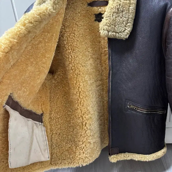 [BUNJANG] Buzz Rickson's D-1 Mouton Jacket / 버즈릭슨 D-1 무스탕