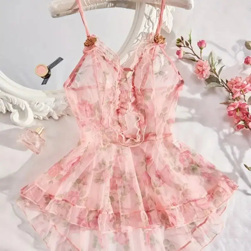 [BUNJANG] Pink Mesh Slip / 슬립