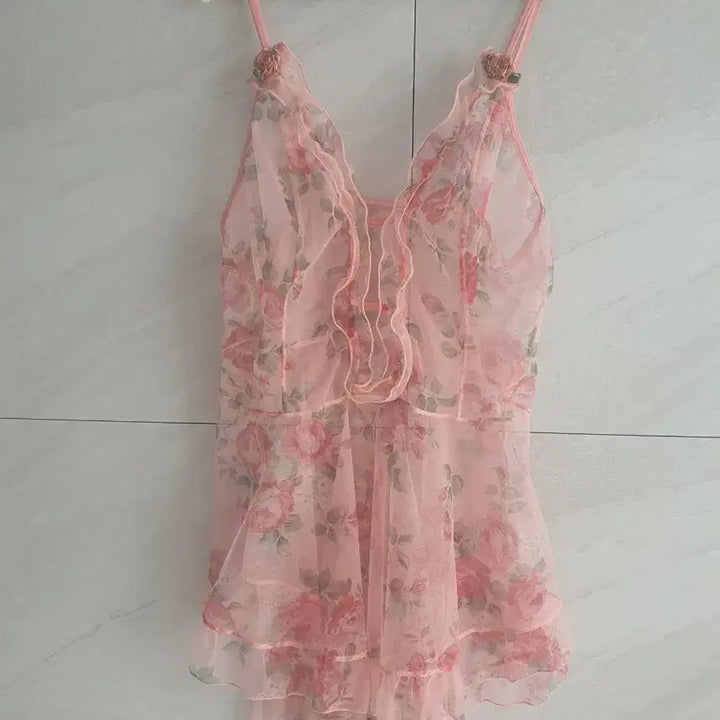 [BUNJANG] Pink Mesh Slip / 슬립