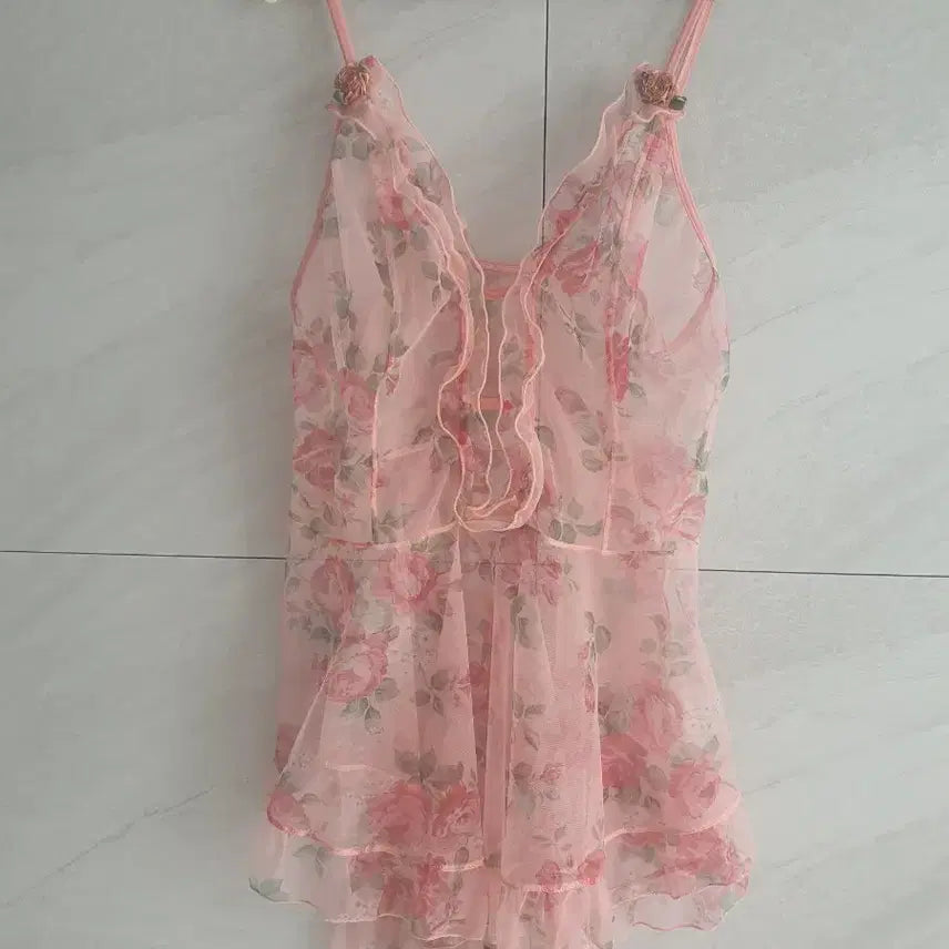 [BUNJANG] Pink Mesh Slip / 슬립