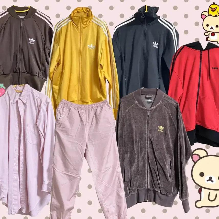 [BUNJANG] Adidas Vintage Jersey &amp; Hoodie Bundle / 이사맞이 옷팝니다<<< 아이다스 져지 빈티지 후드집업