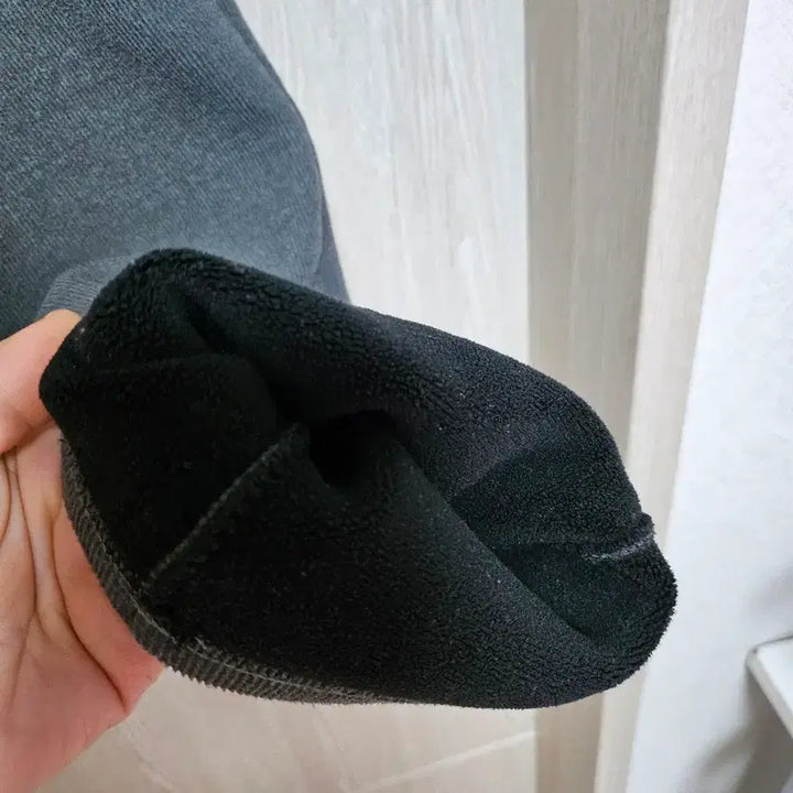 [BUNJANG] Charcoal Fleece Lined Training Pants / 기모 안감 차콜 트레이닝 바지