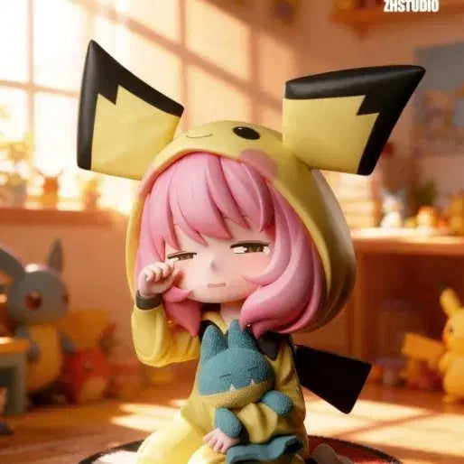 [BUNJANG] Pokemon Pichu Anya Resin Figure / ZH Studio 포켓몬스터 피츄아냐 레진피규어