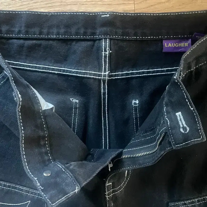 [BUNJANG] Laper Spiderweb Denim Pants / 라퍼 스파이더웹 데님팬츠