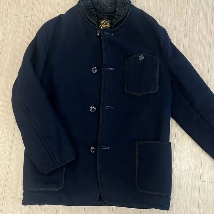 [BUNJANG] Nepenthes Needles Black Fur Coat / 네펜데스 니들스 블랙 퍼 코트 미디 하이넥
