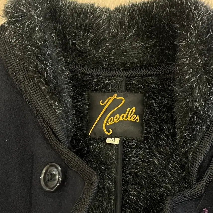 [BUNJANG] Nepenthes Needles Black Fur Coat / 네펜데스 니들스 블랙 퍼 코트 미디 하이넥