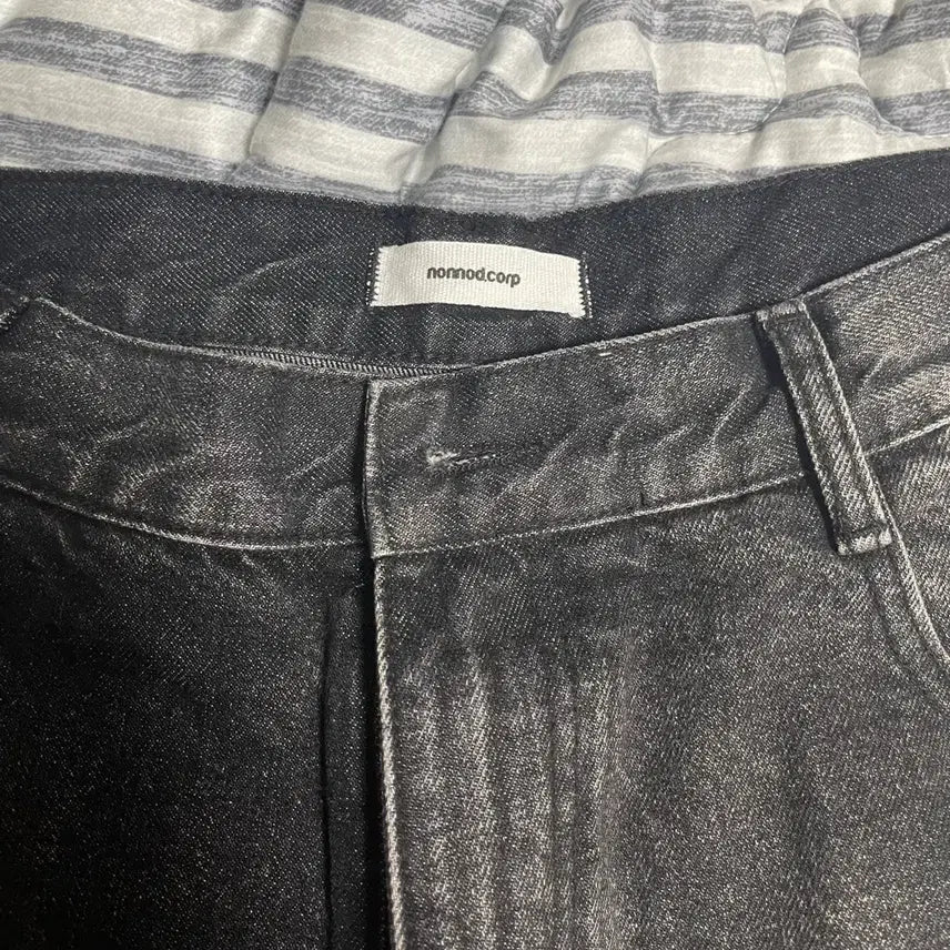 [BUNJANG] Nono'd Japanese Black Washing Jeans / 논노드 재패니즈 블랙 워싱진 2size