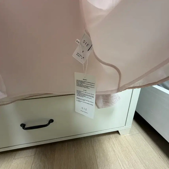 [BUNJANG] Sie Arne Sheer Blouse Misty Rose / sie시에 아르네 시어 블라우스 미스티로즈 택달린 새상품