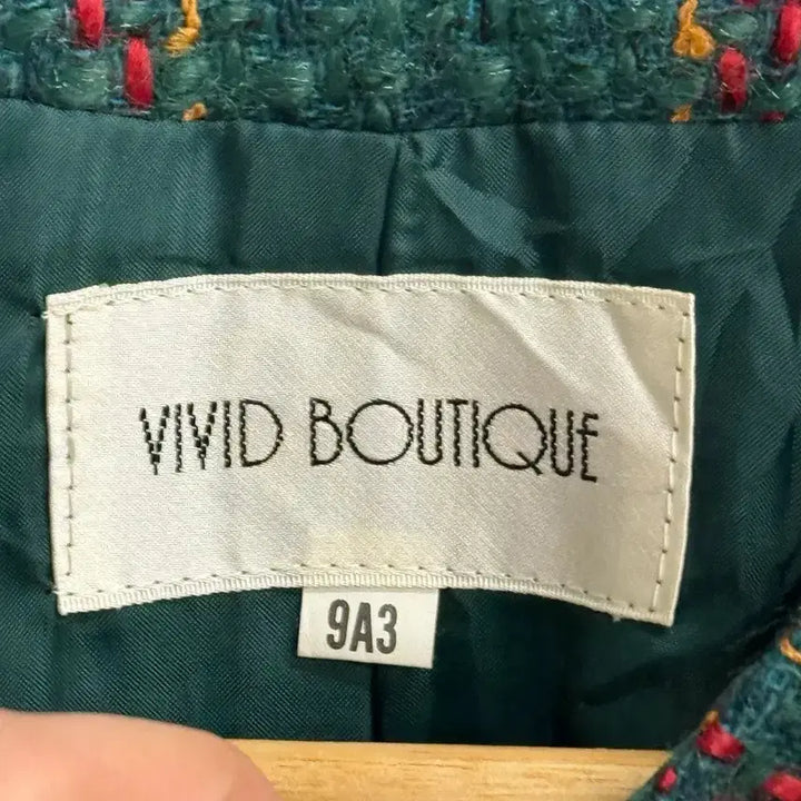 [BUNJANG] VIVID Check Tweed Crop Jacket / JPN VIVID 체크 트위드 크롭 트위드 자켓 9A3