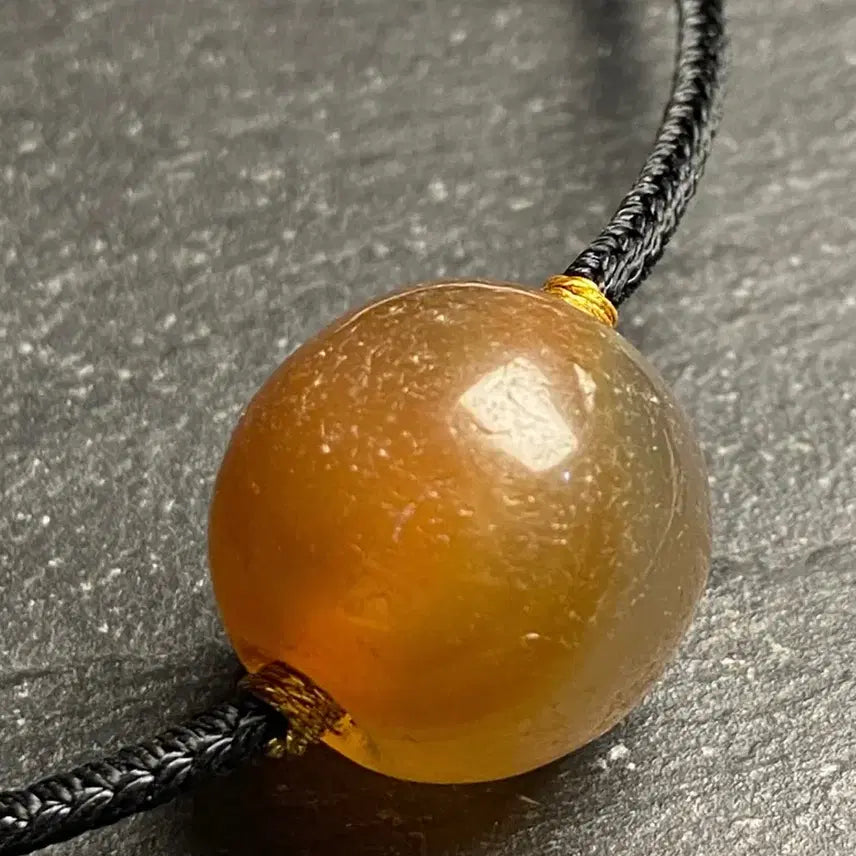 [BUNJANG] Tibetan Agate Danggu Bead Necklace / 티베트 마노 당구 목걸이/ 수집품/ 상태 좋음