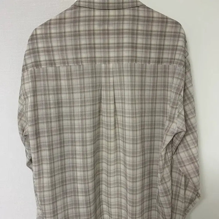 [SOLD OUT] [판매] 999휴머니티 체크 셔츠 에크루 L