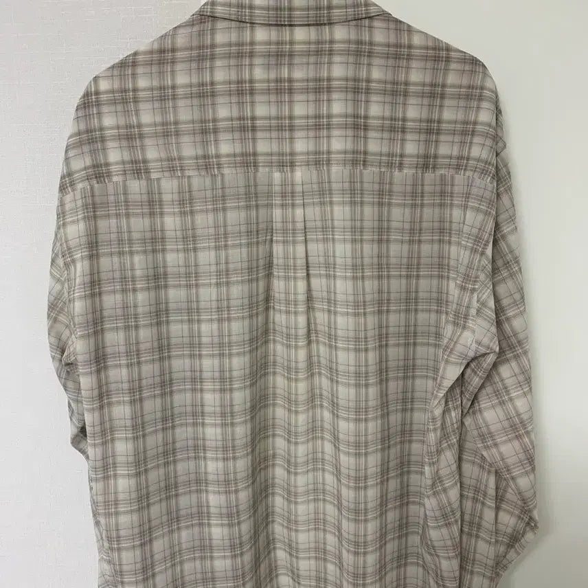[SOLD OUT] [판매] 999휴머니티 체크 셔츠 에크루 L