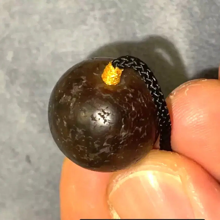 [BUNJANG] Tibetan Agate Danggu Pendant Necklace / 티베트 마노 당구 목걸이 팬턴트/ 수집품/ 희귀/ 상태 좋음