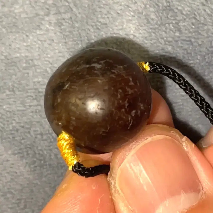 [BUNJANG] Tibetan Agate Danggu Pendant Necklace / 티베트 마노 당구 목걸이 팬턴트/ 수집품/ 희귀/ 상태 좋음