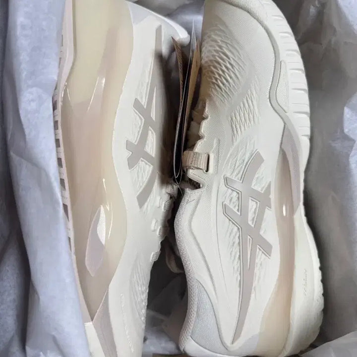 [BUNJANG] ASICS Gel-Resolution X Tennis Shoes / ASICS Gel-Resolution X 테니스화 화이트 베이지