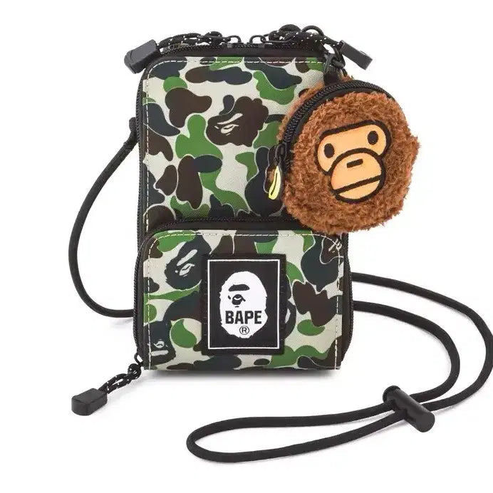 [BUNJANG] BAPE Milo Coin Pouch Keyring / 국내배송 베이프 카모미니크로스백 + 마일로 동전지갑 키링