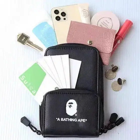 [BUNJANG] BAPE Milo Coin Pouch Keyring / 국내배송 베이프 카모미니크로스백 + 마일로 동전지갑 키링