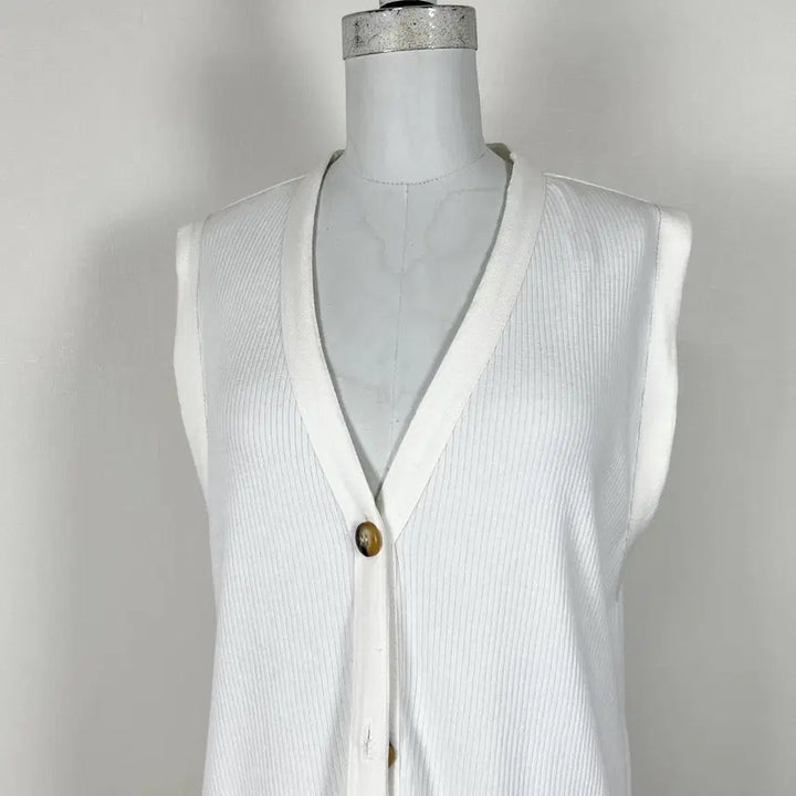 [BUNJANG] ZARA Long Cardigan Vest Women's L / 자라/롱 가디건 조끼 베스트 여L/라덴