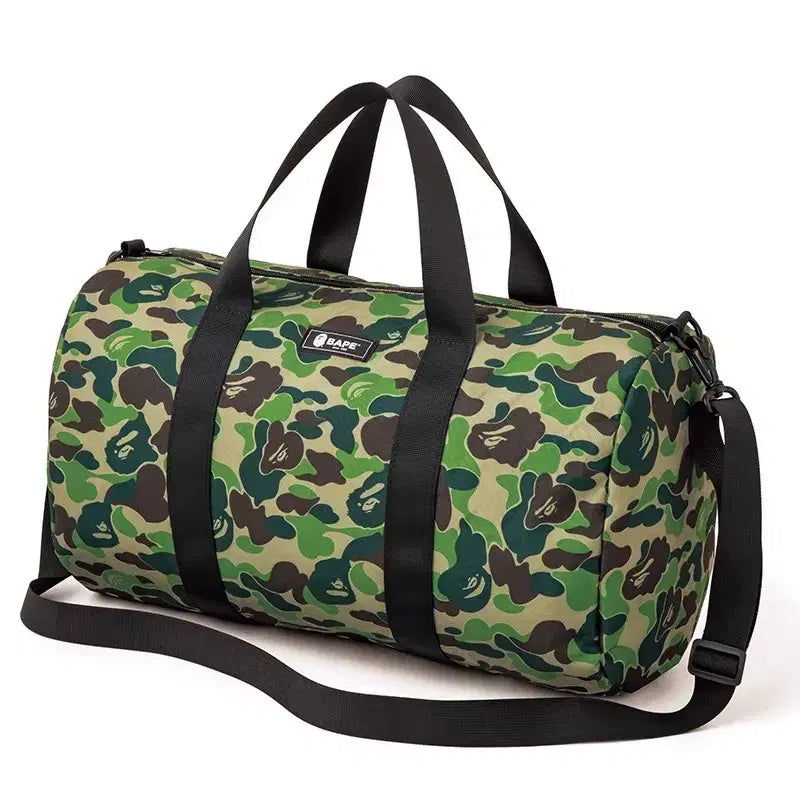 [BUNJANG] BAPE Camo Duffle Bag / 국내배송 베이프 카모 크로스 더플백 원통백 보스턴백 헬스가방 짐가방