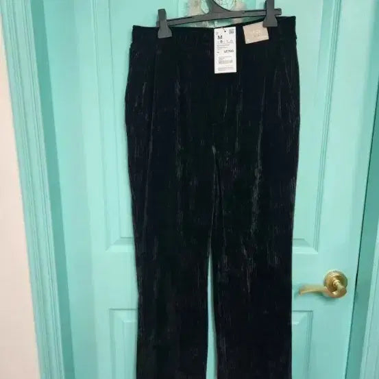 [BUNJANG] Spao Corduroy Velvet Pants - Black (M) / 남자 스파오 코듀로이 블랙 벨벳 바지 M 사이즈