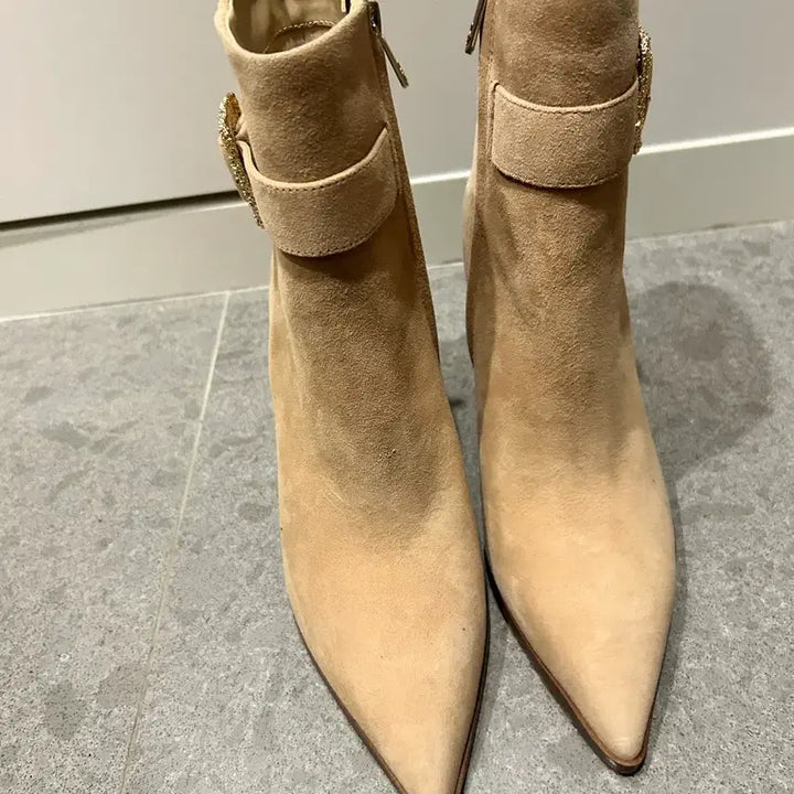 [BUNJANG] Sam Edelman Suede Wedge Heel Boots / 샘에델만 스웨이드 웻지힐 부츠 (8센치/ 245)