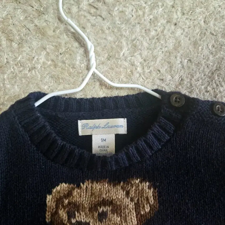 [BUNJANG] Polo 9-Month Bear Knit / 키즈공용9개월 폴로 곰돌이 니트
