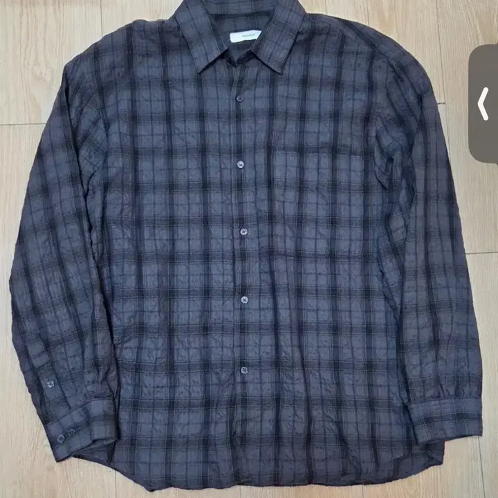 [BUNJANG] Checkered Shirt Charcoal / 체크 셔츠 차콜