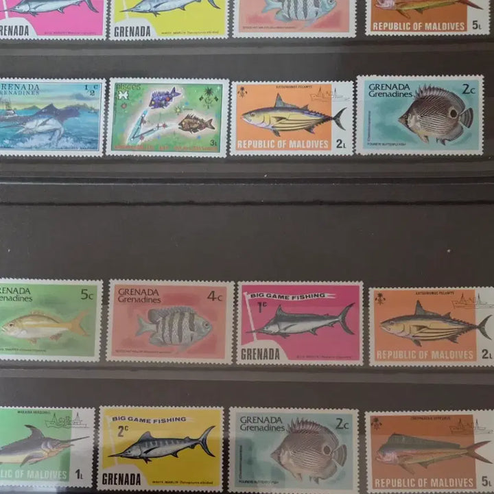 [BUNJANG] Various Countries Stamp Collection / 각국 우표 컬렉션 (한국, 그레나다, 몰디브 등 미사용)