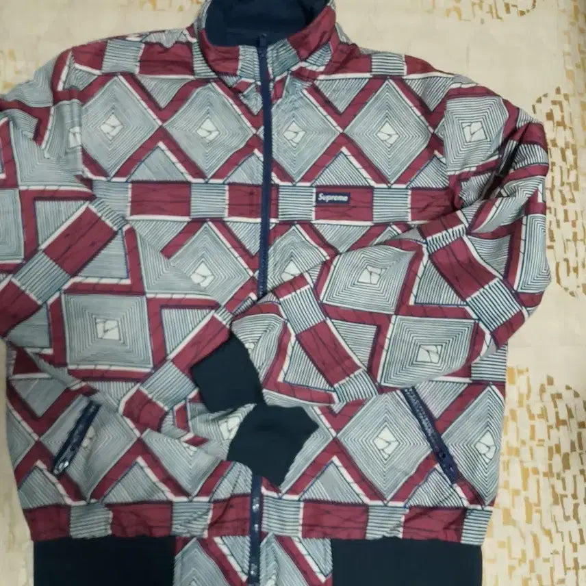 [BUNJANG] Supreme Ethnic Pattern Windbreaker Jacket S / [상태최상] 슈프림 한정판 에스닉패턴 크레이 패턴 집업 바람막이 자켓 S
