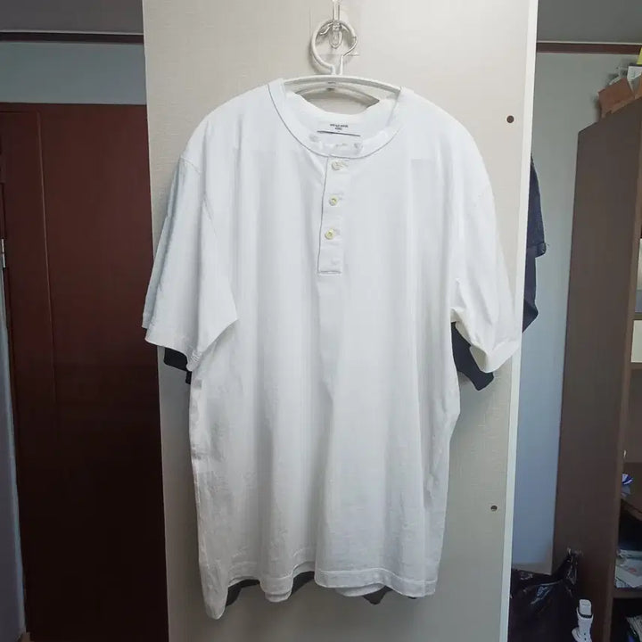 [SOLD OUT] 유니온블루 헨리넥 화이트 L사이즈