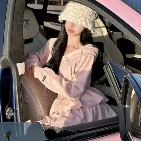 [BUNJANG] May:Yun Unisex Pink Zip-up & Pants Set / 메이윤 양면 극세사 남여공용 집업.바지 세트 팝니다