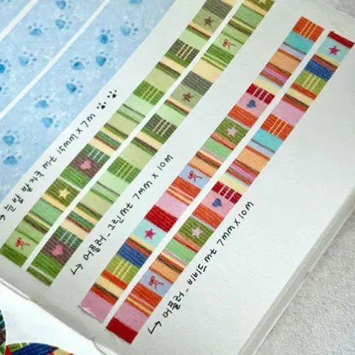 [BUNJANG] Westies Waffle Masking Tape Set / 웨스티즈 머플러 마테 4종