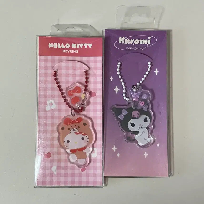 [BUNJANG] Kuromi Kitty Keyring / 키티 쿠로미 키링