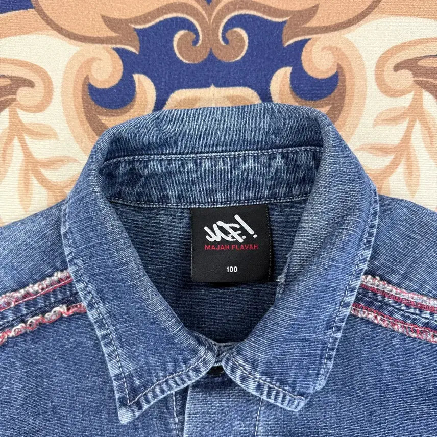 [BUNJANG] MAJAH FLAVAH Denim Shirt / (L)00s 마자 플라자 MAJAH FLAVAH 데님셔츠