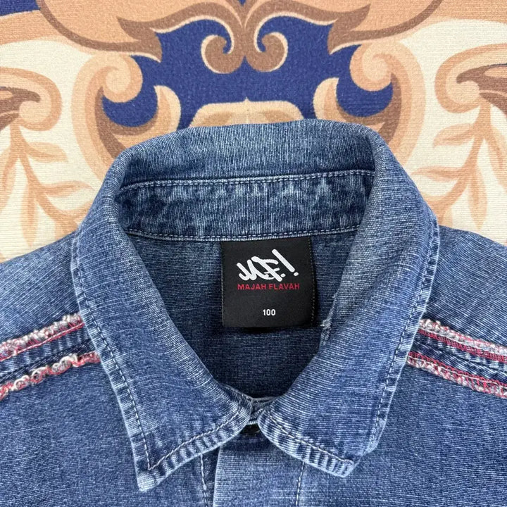 [BUNJANG] MAJAH FLAVAH Denim Shirt / (L)00s 마자 플라자 MAJAH FLAVAH 데님셔츠