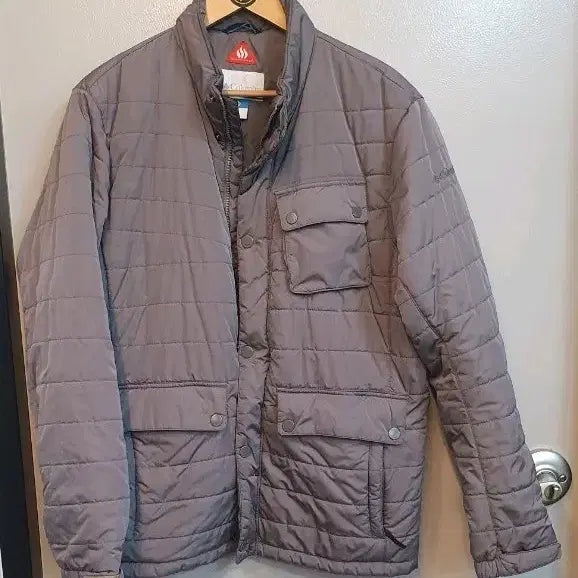 [BUNJANG] Columbia Quilted Jacket Gray 105 / 컬럼비아 퀼팅 자켓 그레이105