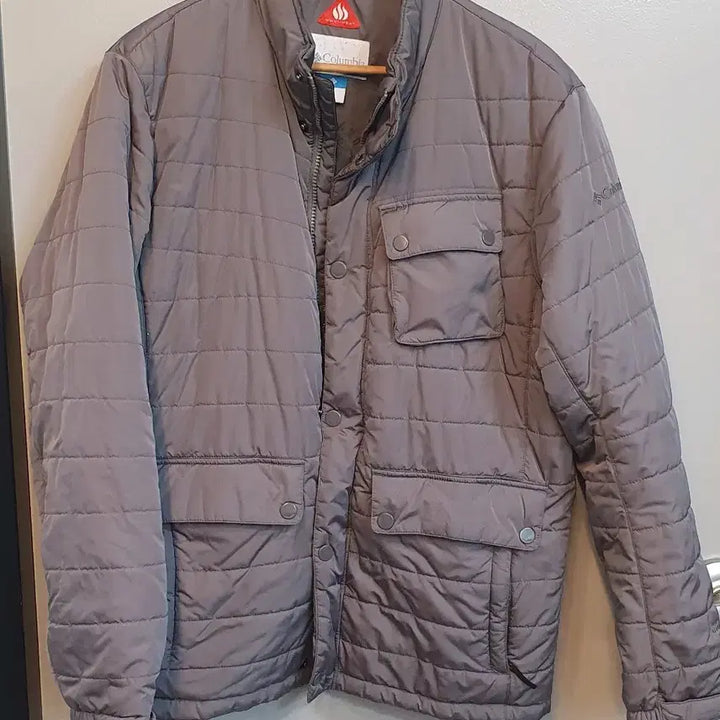 [BUNJANG] Columbia Quilted Jacket Gray 105 / 컬럼비아 퀼팅 자켓 그레이105