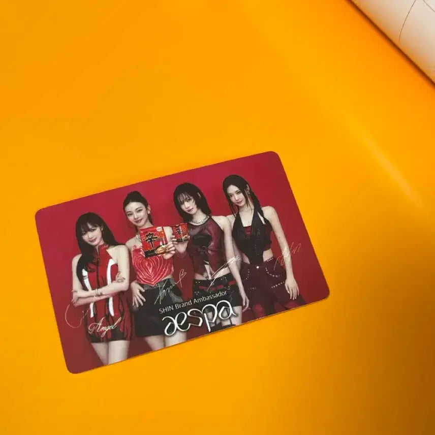 에스파 신라면 포토카드