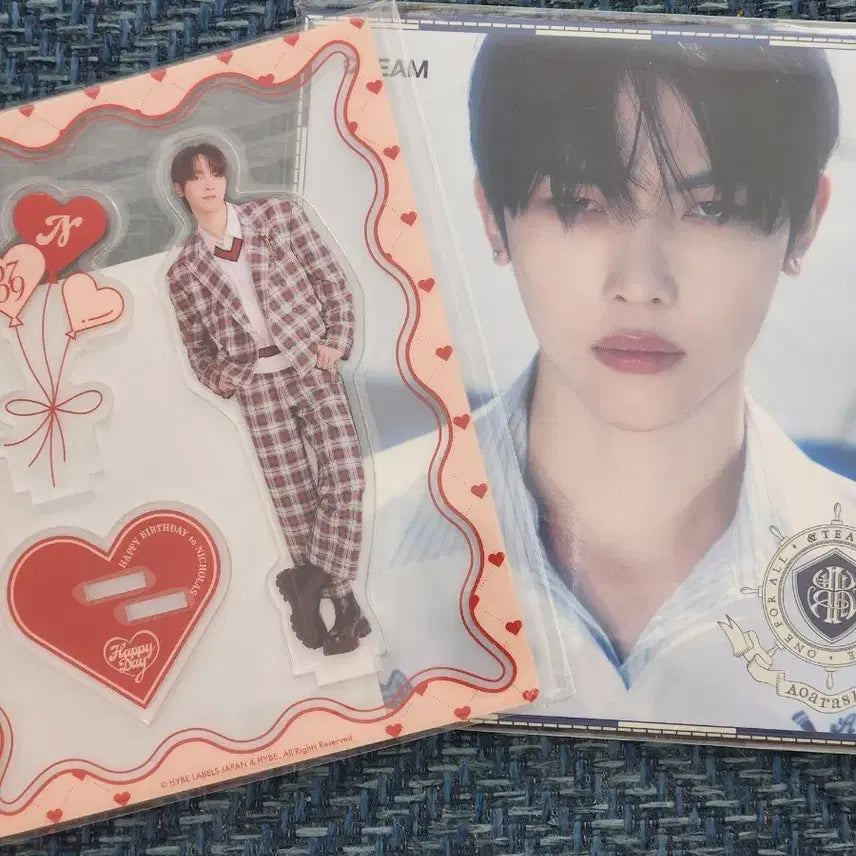 앤팀 니콜라스 아오아라시 개봉 개인엽서o 포카x 25생일아크스타